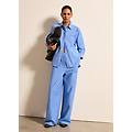 - pantalone con pinces donna azzurro scuro taglia 38