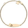 bracciale con targa bambino oro 9kt gioiello bg00010l- 59. cs