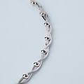 bracciale catena silver collection argento rodiato collezione silver collection bianco