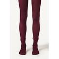 collant da bambina con fiocco bambina bordeaux 4-6