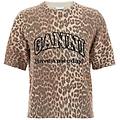 t-shirt 'leopard wool mix'