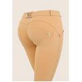 pantaloni push up wr. up superskinny cotone organico warm sand donna medium