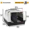 ferplast spa ferplast car trasportino auto per cani taglia maxi
