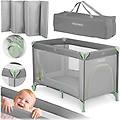 lettino turistico 125 x 65 x 78 cm rk-240 grigio-menta