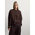 - maglione marrone in pura lana donna marrone cioccolato taglia xs
