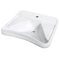 lavabo ergonomico in ceramica serie easy 10192 bianco ceramica