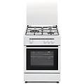 cb5530bn cucina a gas naturale 3 zone + forno bianco