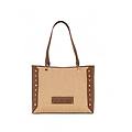 borsa modello shopper beige-cammello
