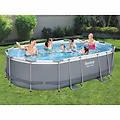 set piscina ovale power steel 488x305x107 cm