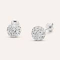 orecchini lobo crystal gold oro bianco cristallo collezione crystal gold oro bianco