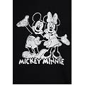 felpa nera con cappuccio mickey & minnie black donna medium