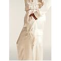 pantaloni cargo effetto seta con elastico sul fondo white sand donna xx large