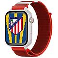 plus smartwatch ed. atlético de madrid cinturino in tessuto bianco rosso non include sim