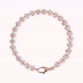bracciale tennis con cuori in cubic zirconia