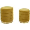 - set di 2 pouf contenitore color senape garland