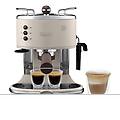 macchina caffè espresso icona vintage ecov311. bg 1100 w beige/marrone