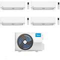 climatizzatore inverter quadri split serie elegance 9+9+12+12 con m4oe-36fn8-q wi-fi optional classe