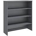 - piano credenza hamar grigio scuro 90x30x100 cm legno di pino