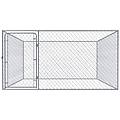 - recinto per cani da esterno in acciaio zincato 2x2x1 m