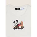 t-shirt cropped slim fit mickey mouse white donna xxs
