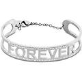 bangle sunrise acciaio cristallo collezione sunrise bianco