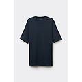 t-shirt over in cotone interlock uomo blu taglia m