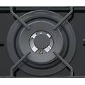 piano cottura a gas gv755xbk 5 fuochi 70cm-nero lucido