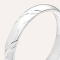 fede classica 3 mm argento rodiato collezione gentleman bianco