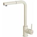 mgktrp62 miscelatore monocomando con canna girevole e doccetta estraibile granitek bianco antico 62