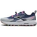 cascadia 18 w scarpe trail running donna blue/pink 7 us