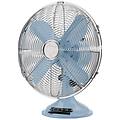ventilatore da tavolo vintage azzurro 3 velocita' oscillazione automatica