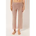 pantaloni lunghi crochet lamè donna avorio s