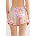 pantaloncino in raso di viscosa here comes the sun donna multicolore taglia s