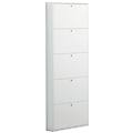 leroy merlin scarpiera slim 5 ante l 73 x h 180 x p 15 cm 15 paia bianco