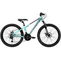 mtb 24 alluminio. bici bambini 9 anni. 21 velocità. freno a disco