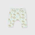 pantalone in costina da neonato bianco taglia 1m