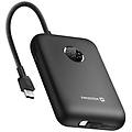 - batteria esterna 20000mah cavi usb-c e lightning integrati schermo led nero