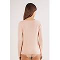 maglia manica lunga 100% cashmere donna rosa taglia s