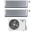 climatizzatore dual split etherea silver 12+18 con cu-3z68tbe inverter r-32 wi-fi classe a++