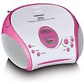 scd-24kids radio con lettore cd per bambini rosa