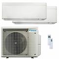 condizionatore stylish bianco dual split 12000+18000 btu inverter a+++ wifi unità esterna 5