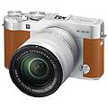 x-a3 mirrorless fotocamera digitale camel con fujinon xc16-50mm ottico stabilizzazione