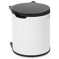 pattumiera da incasso 15 litri bianco