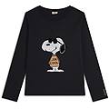 t-shirt manica lunga comfort fit con grande stampa snoopy