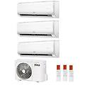 climatizzatore condizionatore trial split inverter r-32 serie ambra m 7000+7000+7000 con 21-3 wi-fi