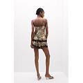 top in raso di viscosa animalier simply iconic donna stampa taglia s