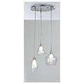 luce ambiente design lampadario neoclassico skyline trasparente paralume trasparente 3x g9