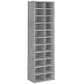 - scarpiera grigio cemento 54x34x183 cm in truciolato