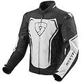 giacca moto in tessuto rev'it vertex bianco nero taglia xl