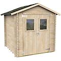 hobby 198x198 casetta da giardino in legno con finestre e porta a doppia anta 198x198x215 cm